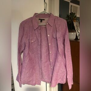 Banana Republic Lavender Button-Up Shirt